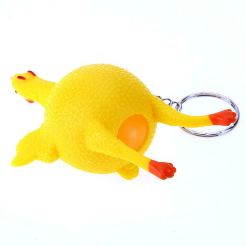 Tricky Funny Gadgets Toys Squeeze Chicken Egg Laying Hens Stress Relief