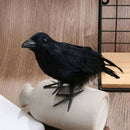 2x Foam Crow Bird Statue Tree Ornament Garden Scarecrow Outdoor Pest Control