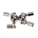 5 x Column Metal Magnetic Clasp Connector 0.31x0.16"