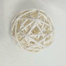 20Pcs Simple Rattan Ball Wicker Balls Decorative Spheres Rattan Twig 5CM