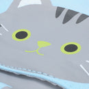 canvas Cartoon Cute Cat Telescopic Pencil Pouch Bag Stationery Pen Case
