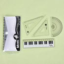 Ruler Straight Plastic Set Drawing Marking for Kids School Quality Supplies T BX