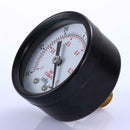 Dry Utility Vacuum Pressure Gauge Blk.Steel 1/4 Center Back -30HG/0PSI