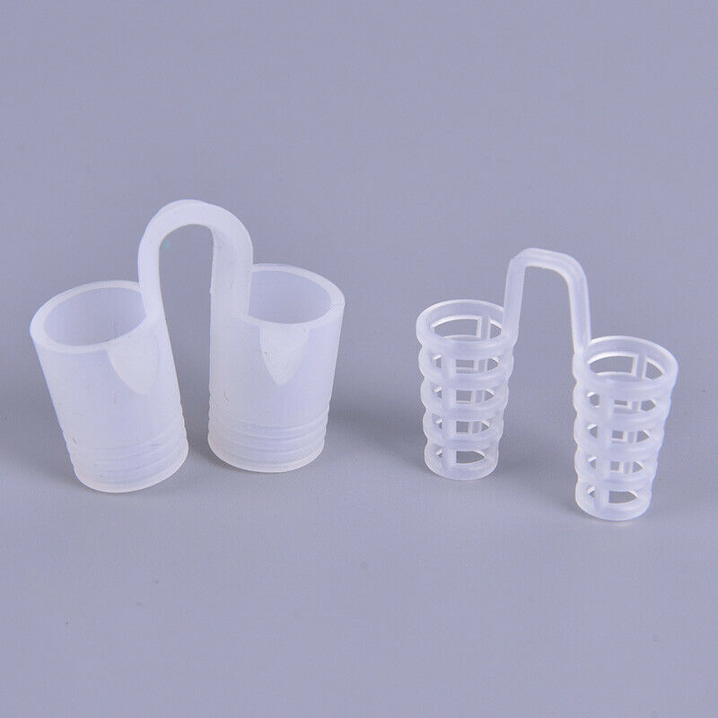 8 Pcs/Box Anti Snore Apnea Slicone Nose Clip Anti-snoring Breathe Aid Stop Sn BX