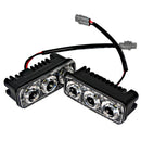 2X 3 LED Super White High Power Car DRL Daytime Running Light Fog Lamp Universal