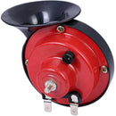 Pair Motorcycle Motor Car ELECTRIC 12V 120db Single-tone Snail Horn Loud Sound