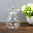 Set of 2Cute Clear Glass Angel Shape Flower Plant Hanging Vase Wedding Deco L9M5
