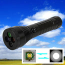 LED Flashlight Signal Torch Lamp 4-Color Light Rechargeable Camping Outdoor
