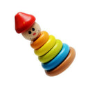 Wooden Tumbler Small Rainbow Tower Ferrules Stacked Puzzle Children Educational