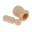 10 Pieces/ Lot Plain Unpainted Blank Natural Wooden Peg People Nesting Set