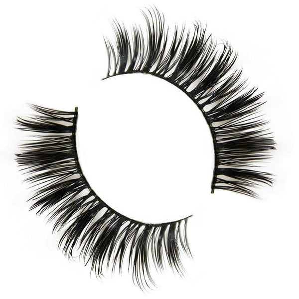 Human Hair Flutter Wispy False Eyelashes Like Red Cherry w Y0O5