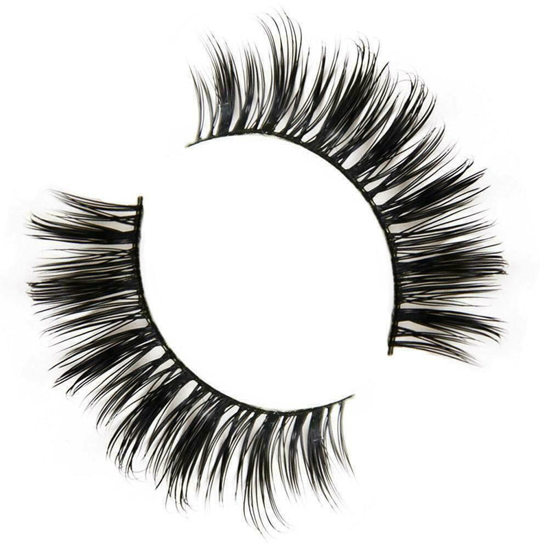 Human Hair Flutter Wispy False Eyelashes Like Red Cherry w Y0O5
