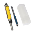 2pcs Woodworking Flush Trim Router Bits Set, Top and Bottom Bearing, 0.31 inch