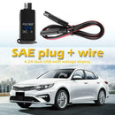 12-24V Motorcycle Motorbike SAE USB 4.2A Dual Port Charger LED with Voltmeter