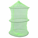 Nylon Fish Foldable Crab Shrimp Keep Fishing Net 4 Layers 18" Length Green B8L1
