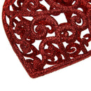 Christmas Tree Decoration Fashion Hollow Heart Shape Glitter Ornament A