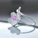 Women Ring Flower Ring Diamond Bend Size Adjustable Open Rings Wedding Jewe P4O5