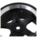 4PCS RC Black Wheel Rim with 5-Spoke plastic DIA 52mm Fits for 1/10 On-road