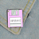 Creative Memory Card Brooches Cartoon Badge Jacket Backpack Pins (Style 1) A