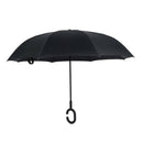 Starry sky Folding Reverse Umbrella Double Layer Inverted Windproof Rain Ca