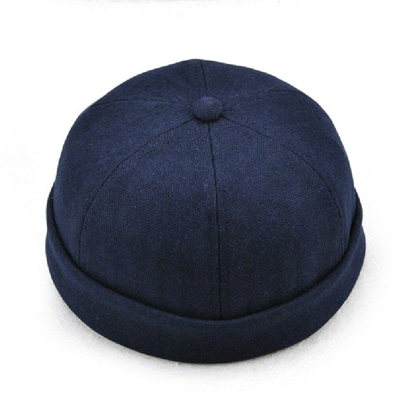 2pcs Mens Skullcap Navy Cap Docker Hat Beanie Sailor Fisherman Retro Hat