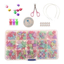 420Pcs Kids Learning Acrylic Colorful Beads Kits Toys Accessories Jewelry