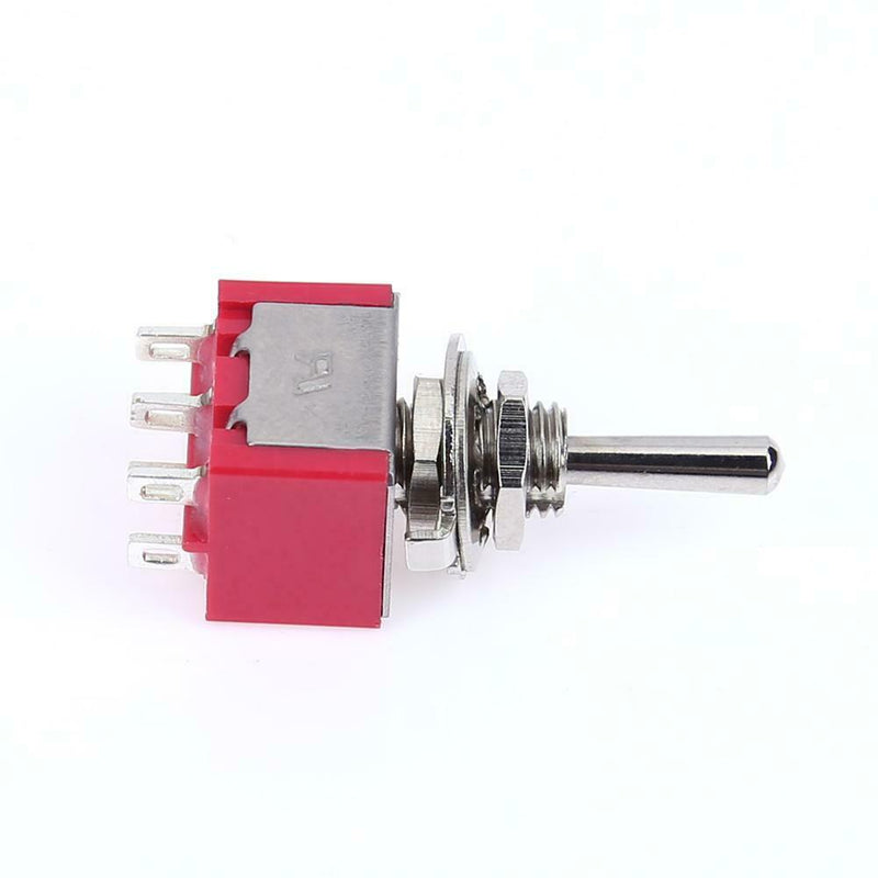 5pcs Mini 3 Positions 6Pin Toggle Switch MTS-223 Dual Reset Power Switch A