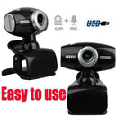 Webcam Web Video Cam Camera USB 2.0 With Microphone For Computer Desk Laptop PC