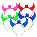 5 Pieces Of Luminous Stereo Devil'S Horns Ear Clips Women'S Headband Horns  Y2L9