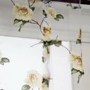 Flower Roman Curtain Window Sheer Balloon Curtain Cafe Kitchen Bedroom