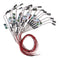 20Pcs Painted LED Lamppost Wire Courtyard Lights 1/200 HO for Roadway Scene