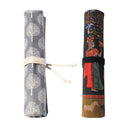2x 20 Slot Canvas Wrap Roll up Paint Brushes Case Cosmetic Bag Storage Pouch