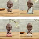 Chinese Tea Pet, Little Buddha Statue Monk, For Kung Fu Tea Tray Decor YLW