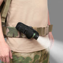 Flashlight Pouch Holster Belt Carry Case Holder w/360 Degrees Rotating Clip