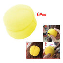 6 Pcs Yellow Sponge Ball Hair Styler Curler Roller Tool for Lady J6Y9