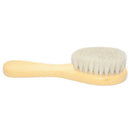 Natural Wooden Handle Soft Press Baby Hairbrush and Super Soft Goat Hair Su
