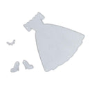 3pcs DIY Formal Dress Shape Cutting Die Scrapbooking Embossing Stencil Gift