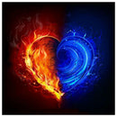 5D DIY Full Drill Diamond Painting Novelty Heart Cross Stitch Embroidery