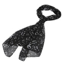 Scarf Simple Solid Women Scarf Chiffon Scarf Black I8M7