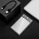 2.5 SATA to USB 3.1 Transparent  Gen 1 Type-C Solid State Drive Box SSD Case