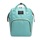 Dot Print Backpacks Mommy Maternity Bags Baby Care Diaper Bags (Light Blue) A