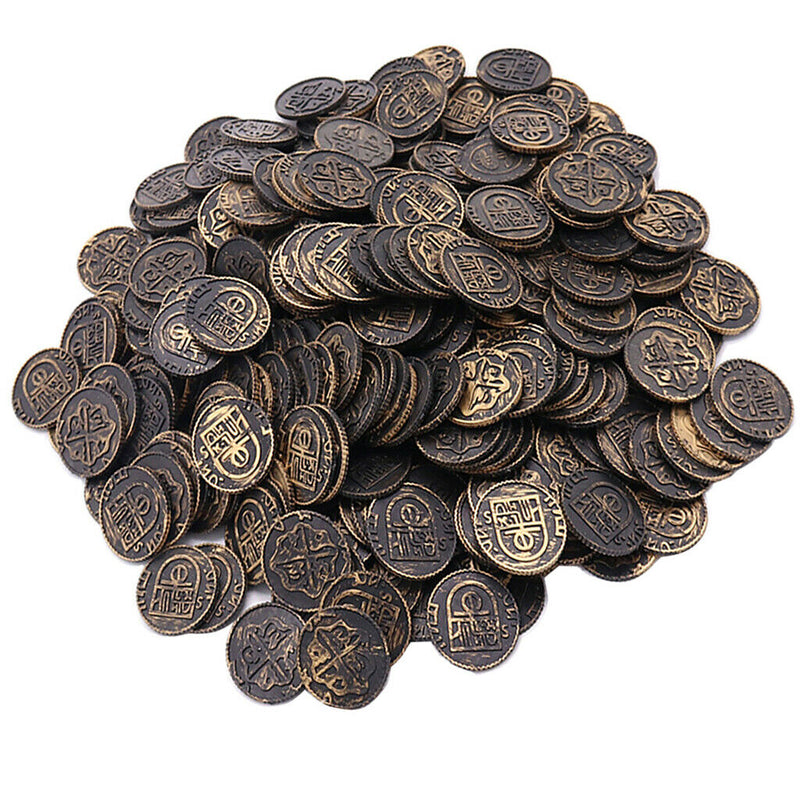 200x3.5cm Pirate Coins Treasure Hunt Game Coin Collection