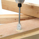 1X(15Pcs Full Carbon Steel Hex Shank Spade Flat Wood Drill Bit Set For Meta