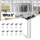 10Pcs 5Inch Heavy Tool Concealed Floating Wall Shelf Support Metal Bracket