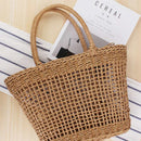 Casual Simple And Generous No Decorative Plain Color Net Hollow Textured Wo