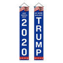 2020 U.S. Presidential Campaign Gate Couplets General Election Trump Hangs Flag
