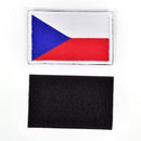 Czech Republic flag embroidered badge military  backpack patches armband  JR