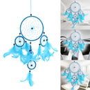 Five-rings Blue Dream Catcher Wall Hanging Home Car Decor Craft