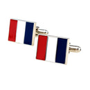 Luxury Charm French Flag Shaped Shirt Cufflinks Cuff Links Brass Novelty