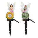 RGB+White LED Outdoor Flower Fairy Solar Lawn Lamp Courtyard Garden Decor Lights